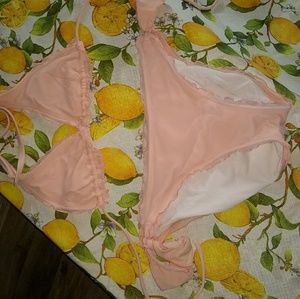 Victoria Secret blush pink ruffle bikini